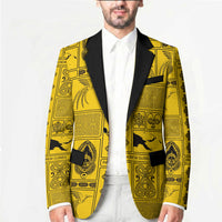 Papua New Guinea Heritage Motif Blazer Yellow Version