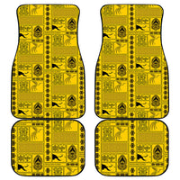 Papua New Guinea Heritage Motif Car Mats Yellow Version