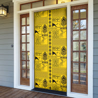 Papua New Guinea Heritage Motif Door Cover Yellow Version