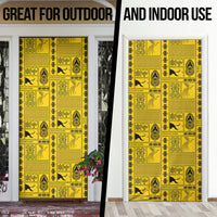 Papua New Guinea Heritage Motif Door Cover Yellow Version