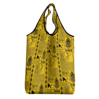 Papua New Guinea Heritage Motif Grocery Bag Yellow Version