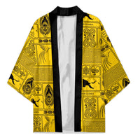 Papua New Guinea Heritage Motif Kimono Yellow Version