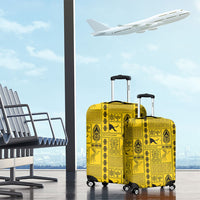 Papua New Guinea Heritage Motif Luggage Cover Yellow Version