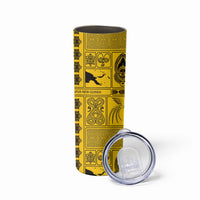 Papua New Guinea Heritage Motif Skinny Tumbler Yellow Version