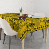 Papua New Guinea Heritage Motif Tablecloth Yellow Version