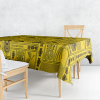 Papua New Guinea Heritage Motif Tablecloth Yellow Version