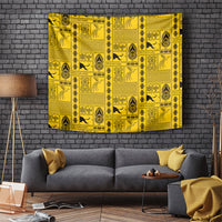 Papua New Guinea Heritage Motif Tapestry Yellow Version