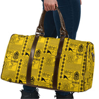Papua New Guinea Heritage Motif Travel Bag Yellow Version