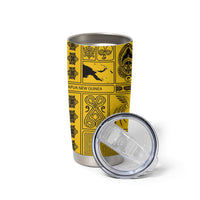 Papua New Guinea Heritage Motif Tumbler Cup Yellow Version
