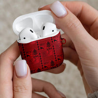 Papua New Guinea Heritage Motif AirPods Case Red Version