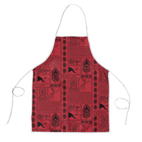 Papua New Guinea Heritage Motif Apron Red Version