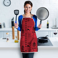 Papua New Guinea Heritage Motif Apron Red Version