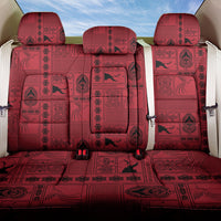 Papua New Guinea Heritage Motif Back Car Seat Cover Red Version