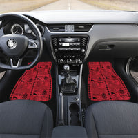 Papua New Guinea Heritage Motif Car Mats Red Version