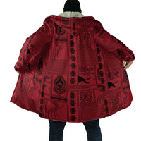 Papua New Guinea Heritage Motif Cloak Red Version