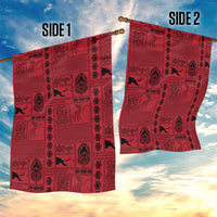 Papua New Guinea Heritage Motif Garden Flag Red Version