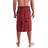 Papua New Guinea Heritage Motif Lavalava Red Version