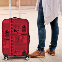 Papua New Guinea Heritage Motif Luggage Cover Red Version