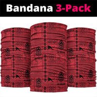 Papua New Guinea Heritage Motif Neck Gaiter Red Version