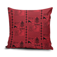 Papua New Guinea Heritage Motif Pillow Cover Red Version