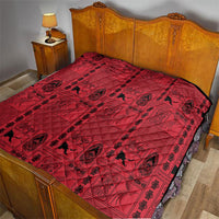 Papua New Guinea Heritage Motif Quilt Red Version