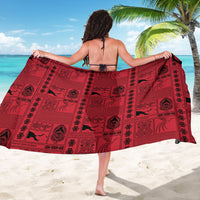 Papua New Guinea Heritage Motif Sarong Red Version
