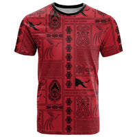 Papua New Guinea Heritage Motif T Shirt Red Version