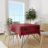 Papua New Guinea Heritage Motif Tablecloth Red Version