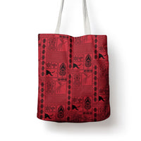Papua New Guinea Heritage Motif Tote Bag Red Version