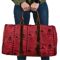 Papua New Guinea Heritage Motif Travel Bag Red Version