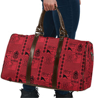 Papua New Guinea Heritage Motif Travel Bag Red Version