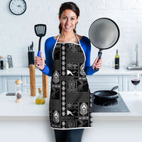 Papua New Guinea Heritage Motif Apron Black Version