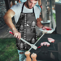 Papua New Guinea Heritage Motif Apron Black Version