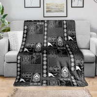 Papua New Guinea Heritage Motif Blanket Black Version