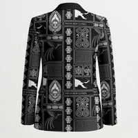 Papua New Guinea Heritage Motif Blazer Black Version