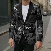 Papua New Guinea Heritage Motif Blazer Black Version