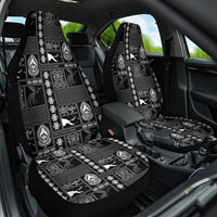 Papua New Guinea Heritage Motif Car Seat Cover Black Version