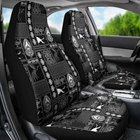 Papua New Guinea Heritage Motif Car Seat Cover Black Version