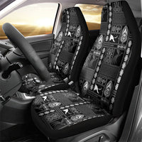 Papua New Guinea Heritage Motif Car Seat Cover Black Version