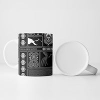 Papua New Guinea Heritage Motif Ceramic Mug Black Version