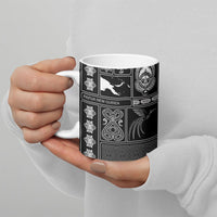 Papua New Guinea Heritage Motif Ceramic Mug Black Version