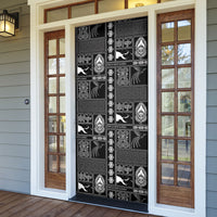 Papua New Guinea Heritage Motif Door Cover Black Version