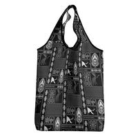 Papua New Guinea Heritage Motif Grocery Bag Black Version