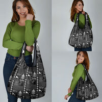 Papua New Guinea Heritage Motif Grocery Bag Black Version