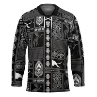 Papua New Guinea Heritage Motif Hockey Jersey Black Version