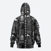 Papua New Guinea Heritage Motif Hoodie Black Version