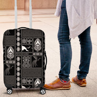 Papua New Guinea Heritage Motif Luggage Cover Black Version