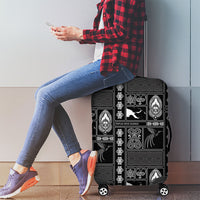 Papua New Guinea Heritage Motif Luggage Cover Black Version