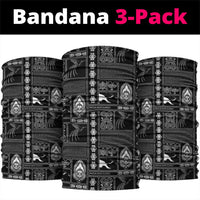 Papua New Guinea Heritage Motif Neck Gaiter Black Version