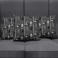 Papua New Guinea Heritage Motif Pillow Cover Black Version
